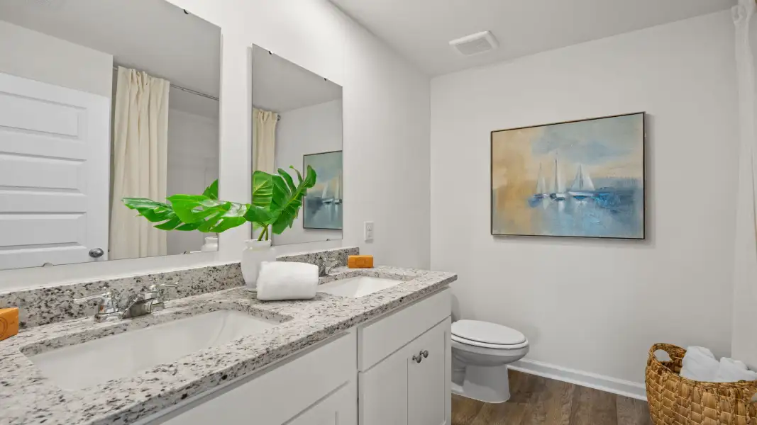 Furnished interior view inside a new home in McKenzie Gardens, Brunswick (Image 24).