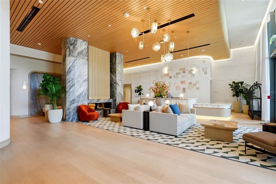 Furnished interior view inside a new home in The Ritz-Carlton Residences, Tampa (Image 9). Furnished interior view inside a new home in The Ritz-Carlton Residences, Tampa (Image 9).