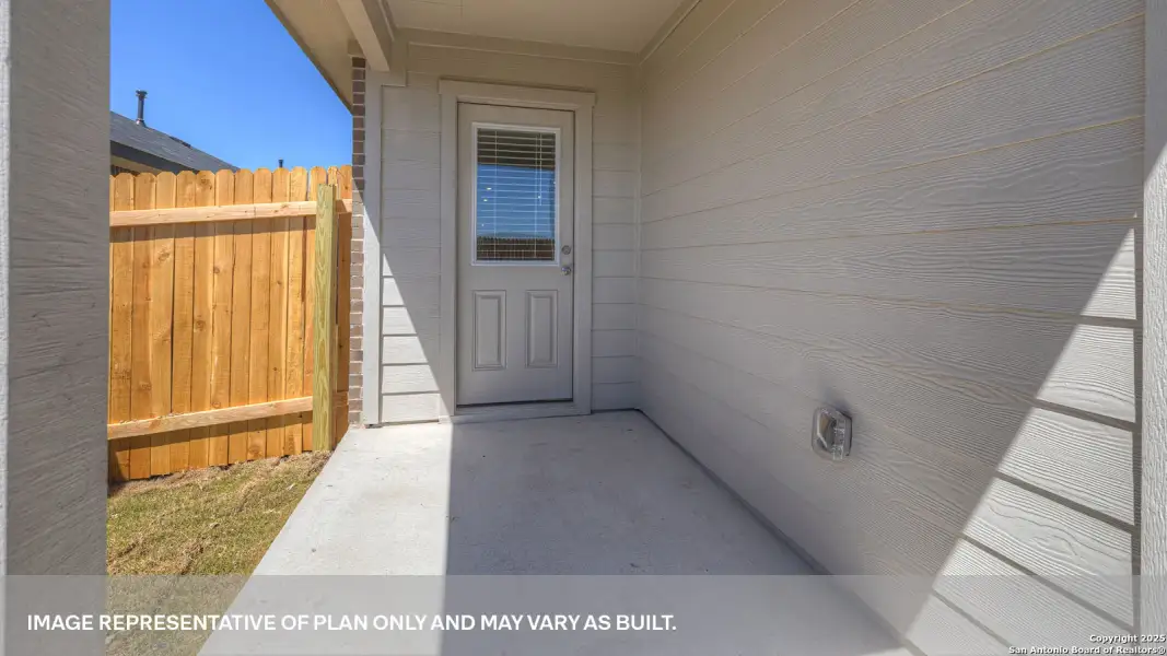 Exterior details and patio area of a home in Whisper South, San Marcos (Image 3). Exterior details and patio area of a home in Whisper South, San Marcos (Image 3).