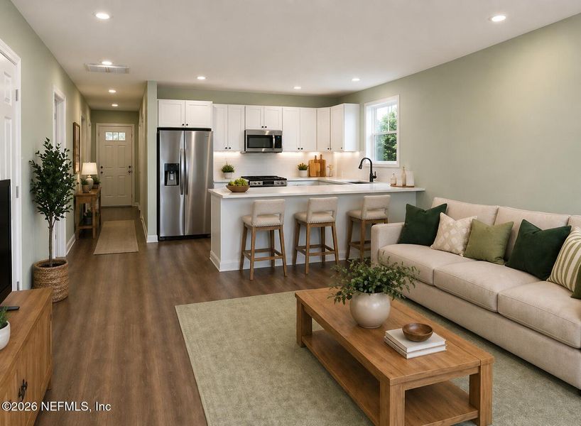 Furnished interior view inside a new home in , Jacksonville (Image 4).