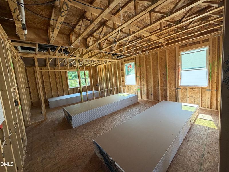 In-progress construction of a new home in Wendell Ridge, Wendell, NC (Image 40).