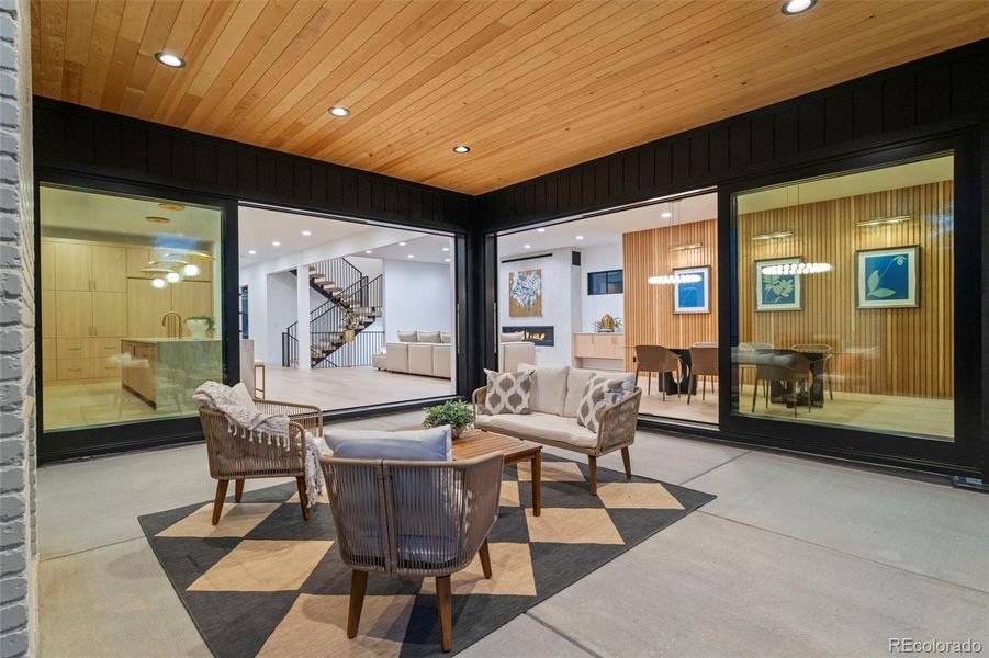 Exterior details and patio area of a home in , Denver (Image 3).