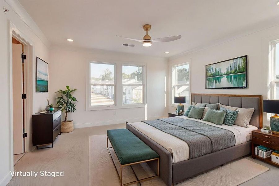 Furnished interior view inside a new home in , Smyrna (Image 15).