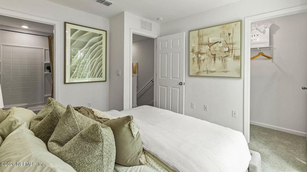 Furnished interior view inside a new home in Cordera Townhomes, St. Augustine (Image 17).