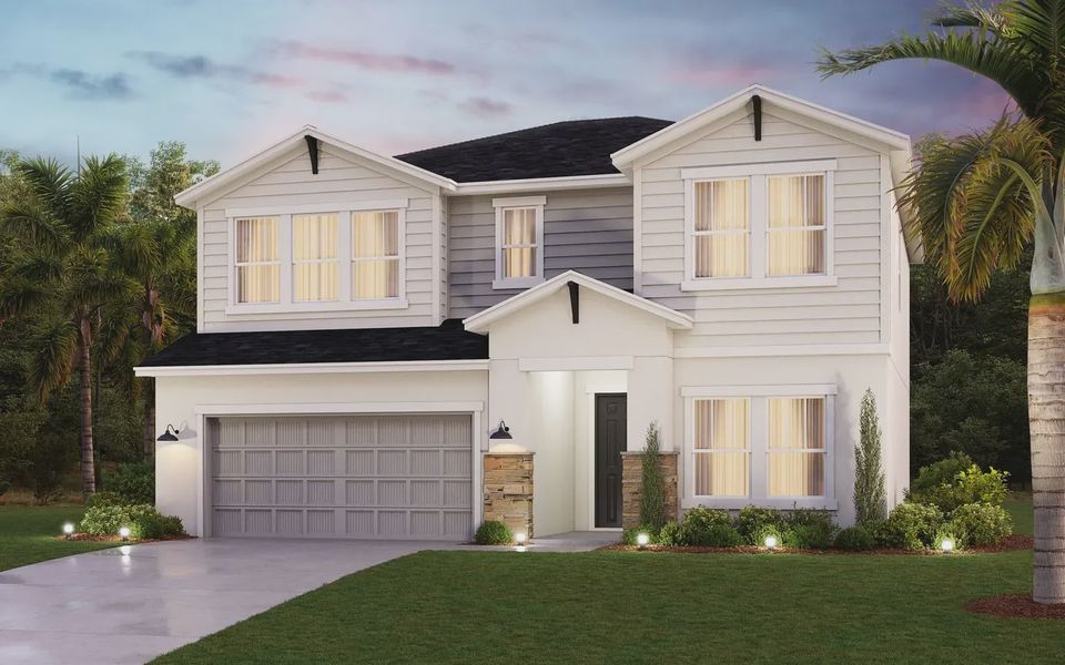 Representative exterior photo of a completed home built from the Sable by Cardel Homes in Southwind, Plant City, FL (Image 1). Representative exterior photo of a completed home built from the Sable by Cardel Homes in Southwind, Plant City, FL (Image 1).