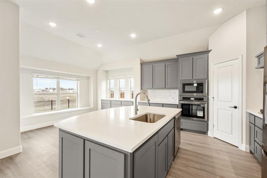 Furnished interior view inside a new home in Silo Mills, Joshua (Image 14). Furnished interior view inside a new home in Silo Mills, Joshua (Image 14).