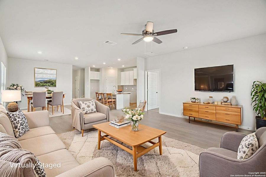 Furnished interior view inside a new home in Arcadia Ridge - Premier Series, San Antonio (Image 5). Furnished interior view inside a new home in Arcadia Ridge - Premier Series, San Antonio (Image 5).