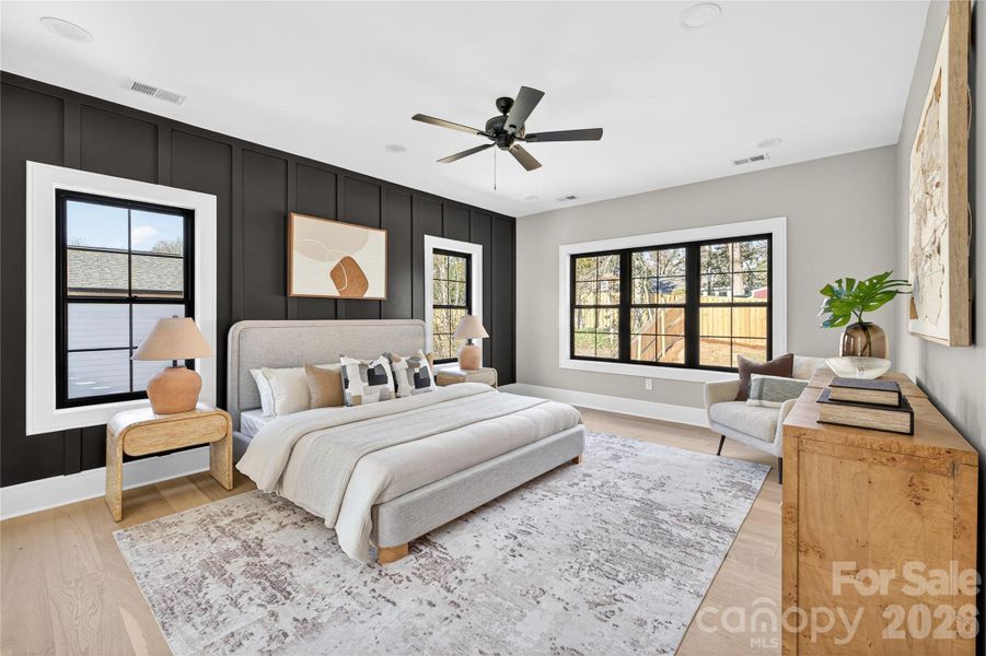 Furnished interior view inside a new home in , Charlotte (Image 9).