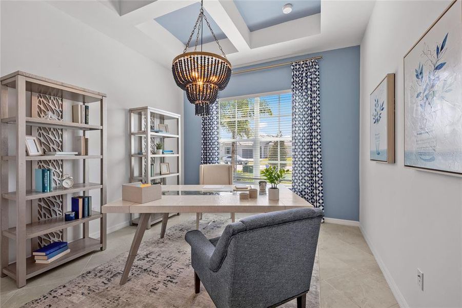 Furnished interior view inside a new home in Calusa Country Club, Lakewood Ranch (Image 14).