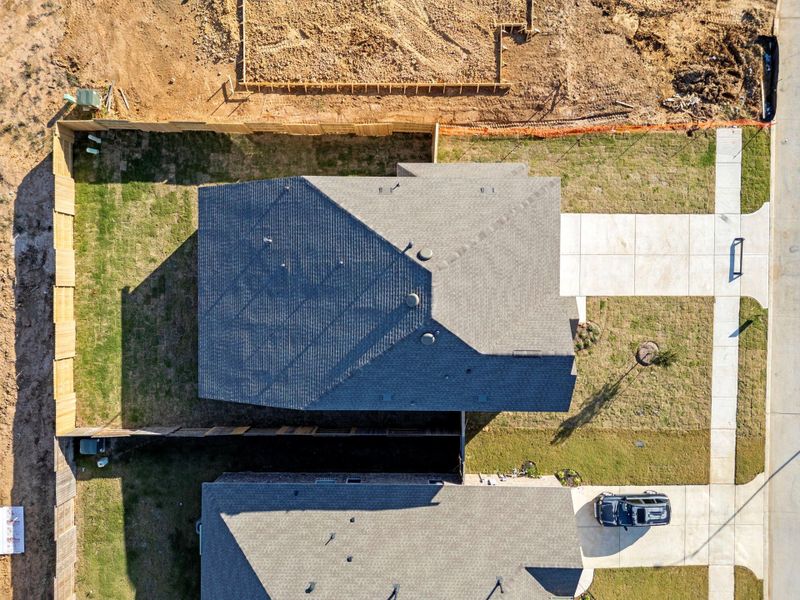 This aerial view of your home shows the amazing view of your lot. This aerial view of your home shows the amazing view of your lot.