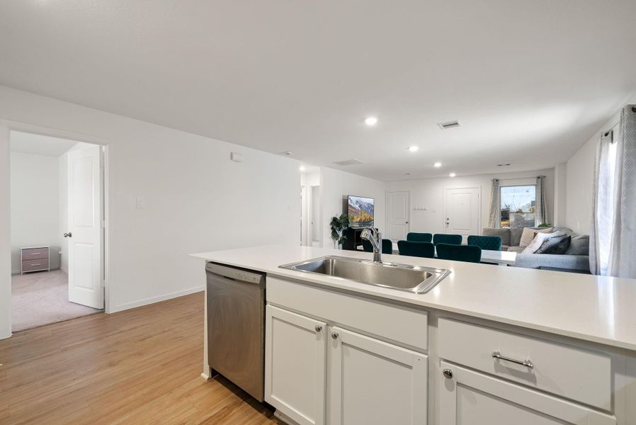 Furnished interior view inside a new home in Ladera Trails, Conroe (Image 15).