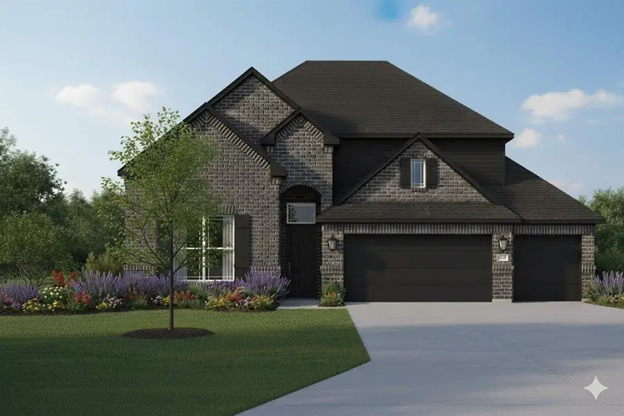 Front exterior of a new home in , Venus, TX, highlighting curb appeal (Image 1). Front exterior of a new home in , Venus, TX, highlighting curb appeal (Image 1).
