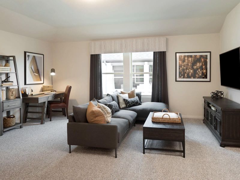 Furnished interior view inside a new home in Cibolo Hills West - Signature Series, Fort Worth (Image 7).