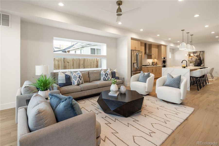 Furnished interior view inside a new home in , Denver (Image 29).