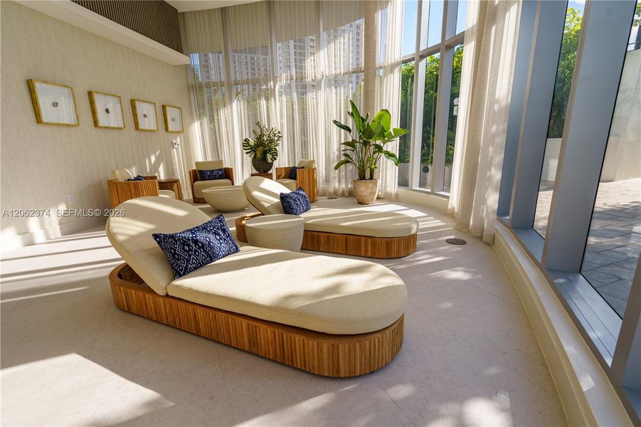 Furnished interior view inside a new home in , Miami (Image 10).