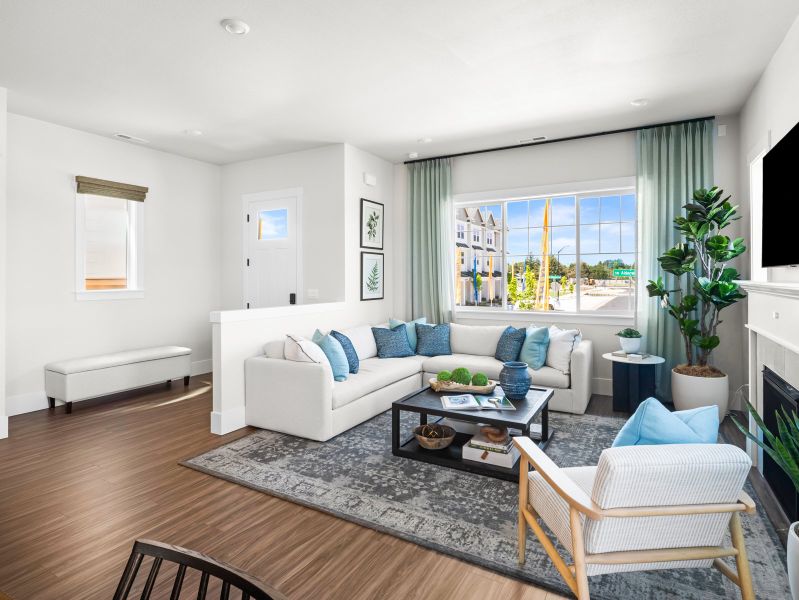 Representative furnished interior of a home built from the Holly by Risewell Homes in Elevon, Lavon (Image 3). Representative furnished interior of a home built from the Holly by Risewell Homes in Elevon, Lavon (Image 3).