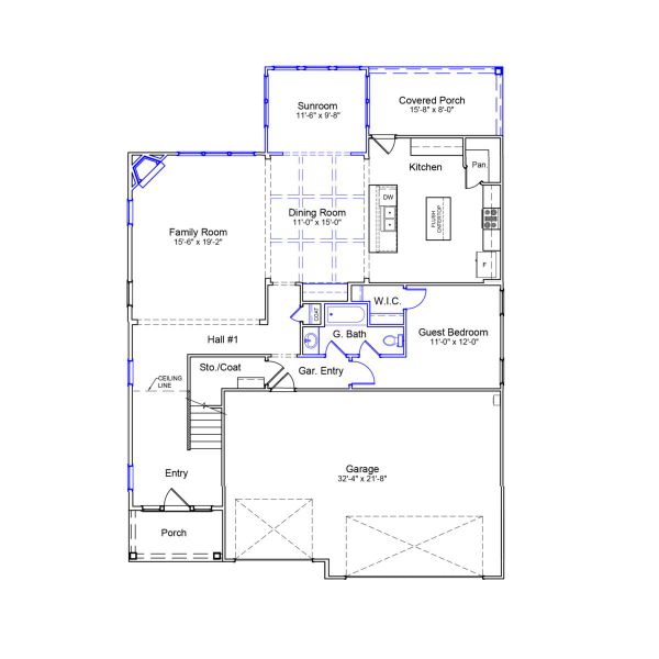 2D floor plan layout of this home in Arcadia, Myrtle Beach, SC (Image 2).