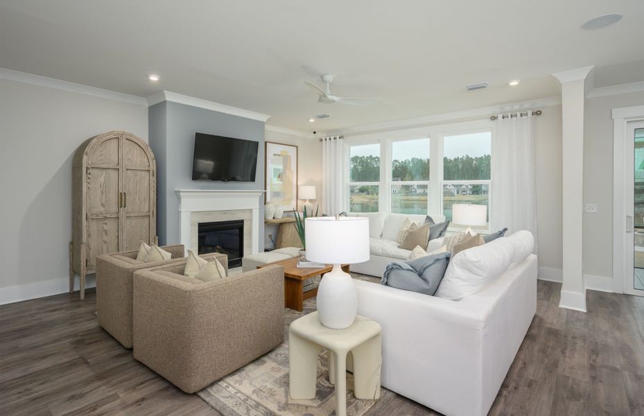 Furnished interior view inside a new home in Midpoint at New Riverside, Bluffton (Image 14).