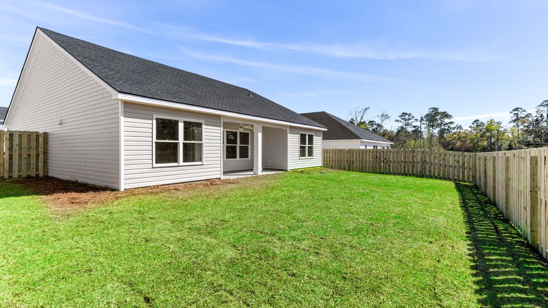 Front exterior of a new home in Belair East, Statesboro, GA, highlighting curb appeal (Image 20).
