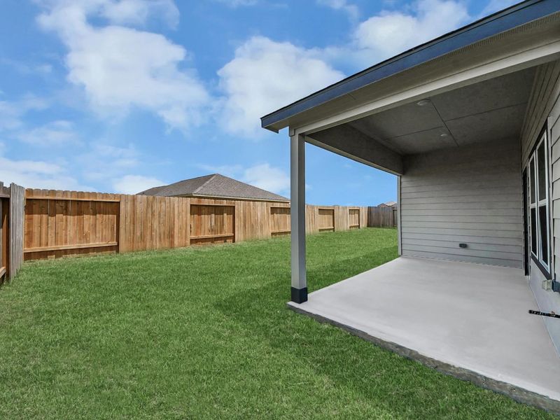 Exterior details and patio area of a home in River Ranch Meadows, Dayton (Image 3).