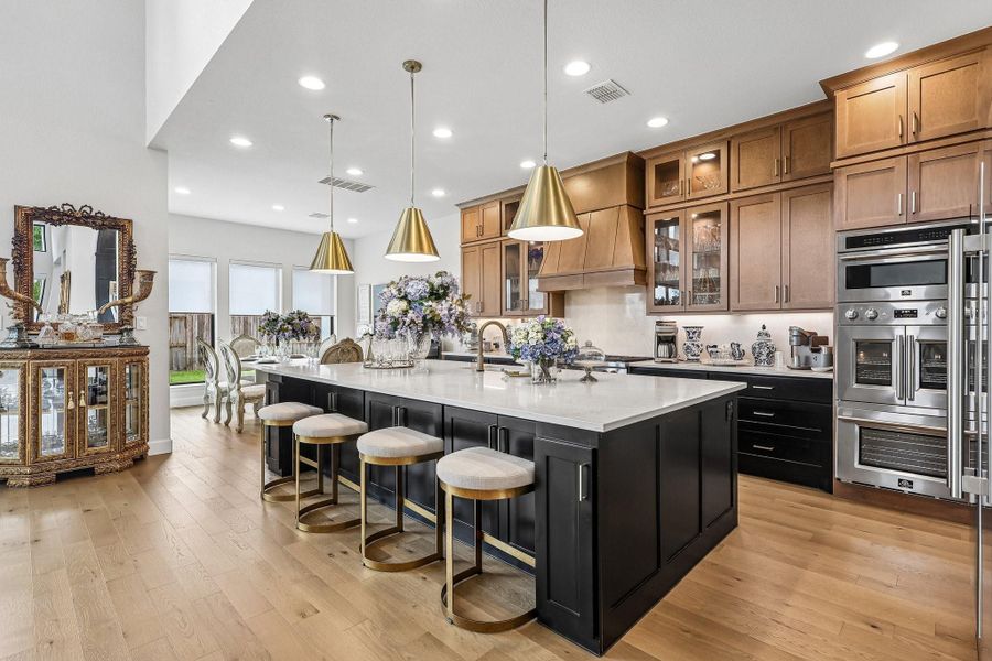 Spacious kitchen ready for entertainment