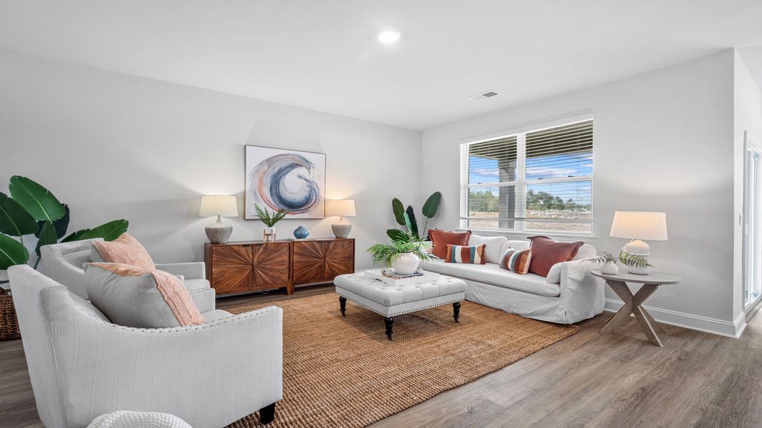 Furnished interior view inside a new home in The Retreat at East Argent, Ridgeland (Image 4).