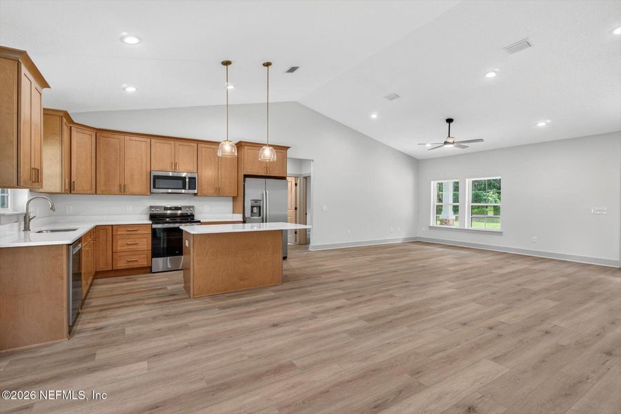 Furnished interior view inside a new home in , San Mateo (Image 7).