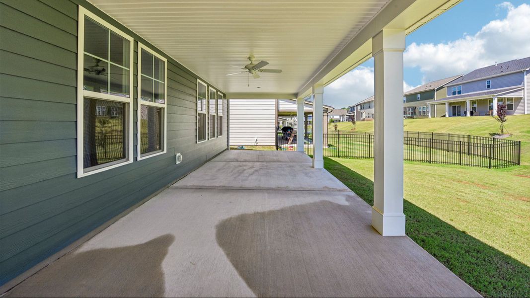 The Burton Plan by DRB Home in Lakeside Glen York, SC - Rear Porch The Burton Plan by DRB Home in Lakeside Glen York, SC - Rear Porch