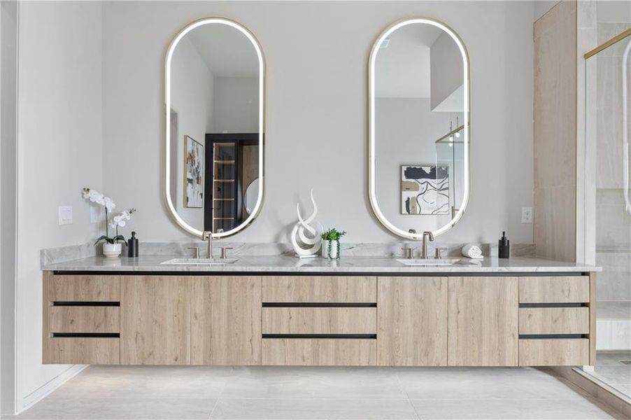 Furnished interior view inside a new home in , Sandy Springs (Image 42). Furnished interior view inside a new home in , Sandy Springs (Image 42).