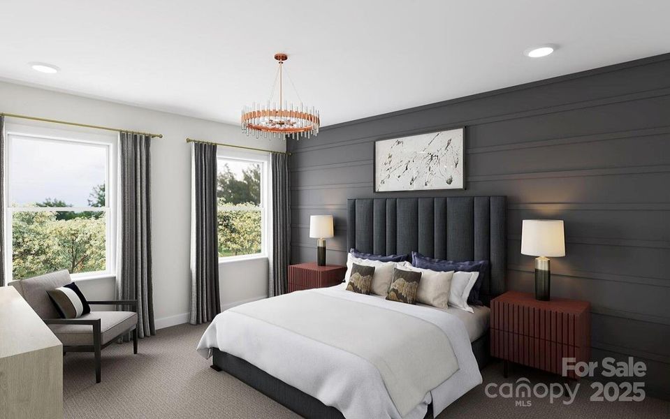 Primary Oasis with 9' Ceilings and 8' Doorways. *Virtual Rendering | Actual Finishes and Structural Selections May Vary. Primary Oasis with 9' Ceilings and 8' Doorways. *Virtual Rendering | Actual Finishes and Structural Selections May Vary.