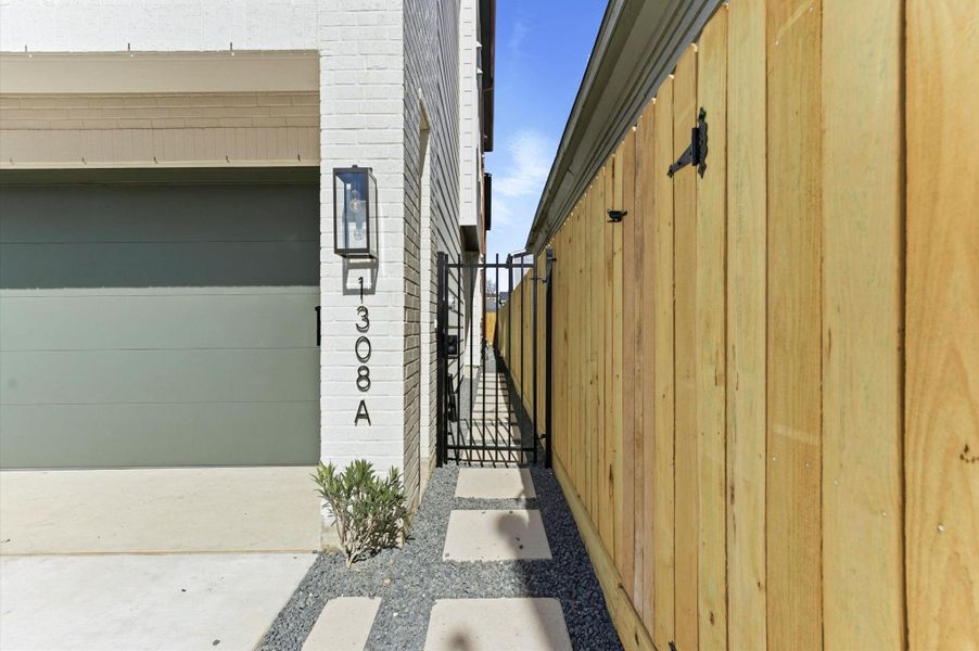 Exterior details and patio area of a home in , Houston (Image 28).