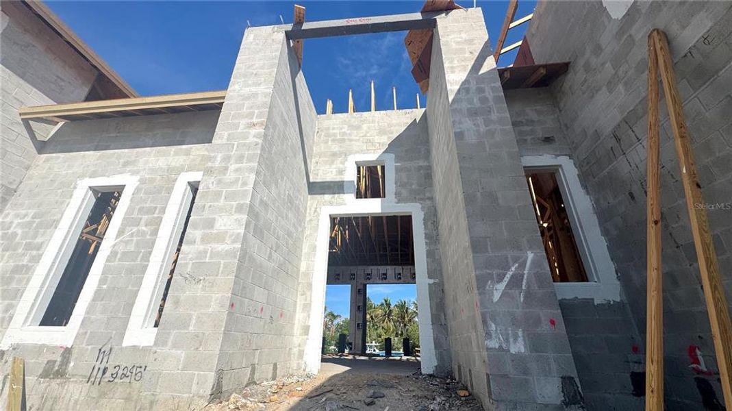 In-progress construction of a new home in , Sarasota, FL (Image 12).