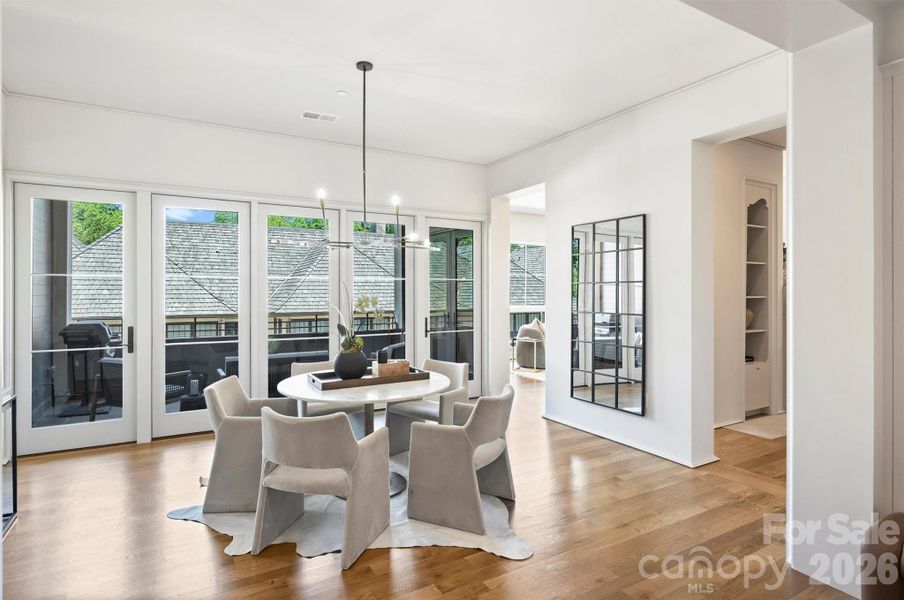 Furnished interior view inside a new home in , Charlotte (Image 27).