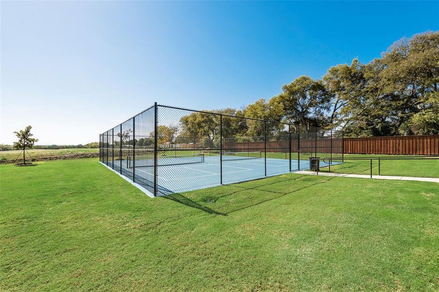 View of pickleball court View of pickleball court