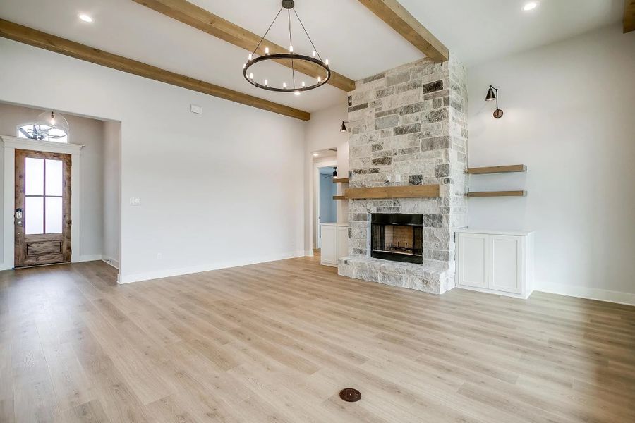 Representative unfurnished interior of a home built from the The Nathan by Elmwood Custom Homes in Matthews Farm, Venus (Image 34). Representative unfurnished interior of a home built from the The Nathan by Elmwood Custom Homes in Matthews Farm, Venus (Image 34).