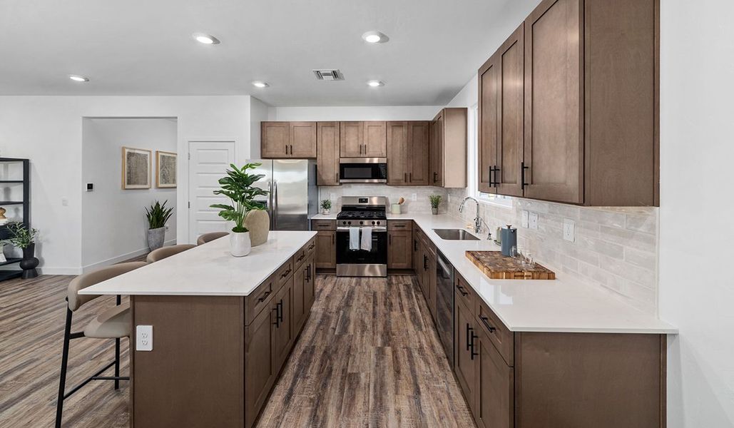 Representative furnished interior of a home built from the Mariposa - C40M by D.R. Horton in Entrada Del Toro at Rancho Sahuarita, Sahuarita (Image 13).