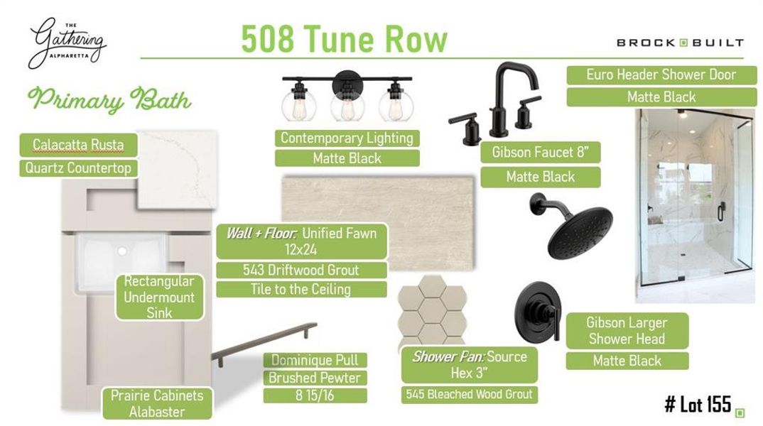 Sample of building materials used in homes in The Gathering Alpharetta, Alpharetta (Image 9).