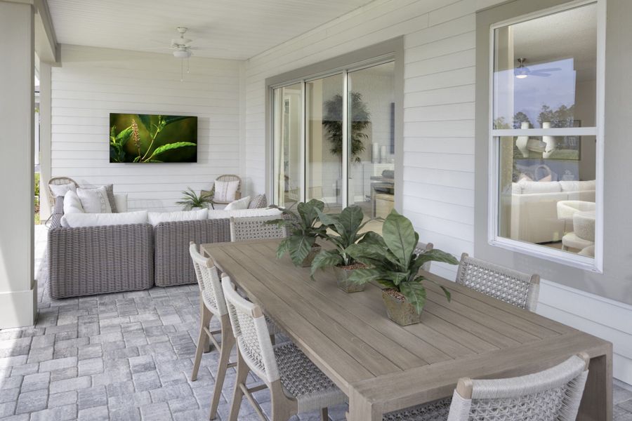 Representative exterior details of a home built from the Lucia by Mattamy Homes in RiverTown, St. Johns (Image 3).