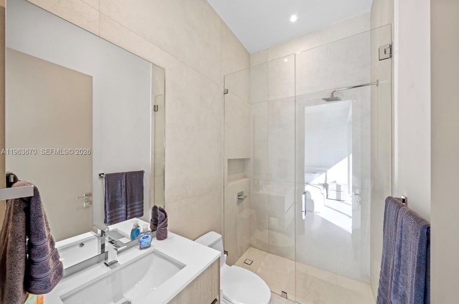 Furnished interior view inside a new home in , Miami (Image 12).