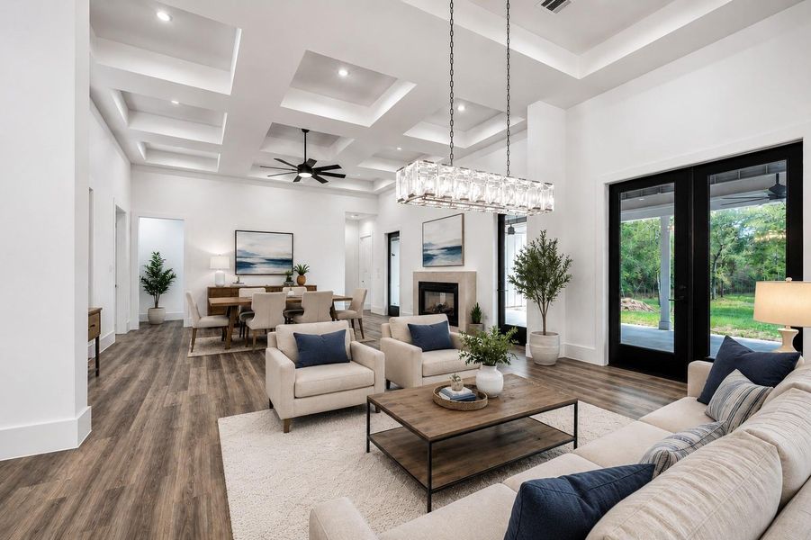 Furnished interior view inside a new home in , Magnolia (Image 6). Furnished interior view inside a new home in , Magnolia (Image 6).