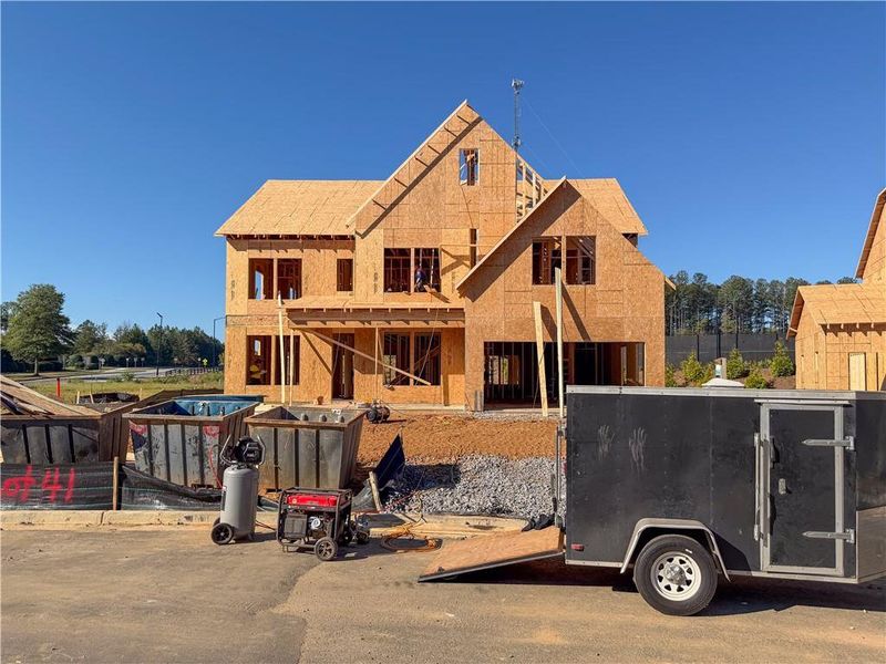 In-progress construction of a new home in , Dallas, GA (Image 32).
