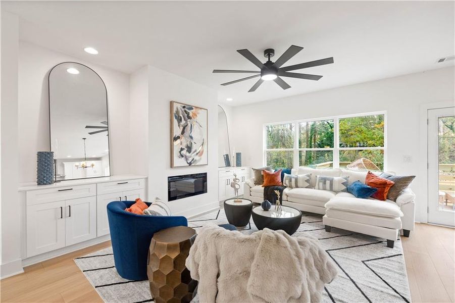 Furnished interior view inside a new home in , Atlanta (Image 41).