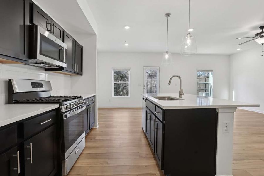 Kitchen featuring Industrial Collection Finishes