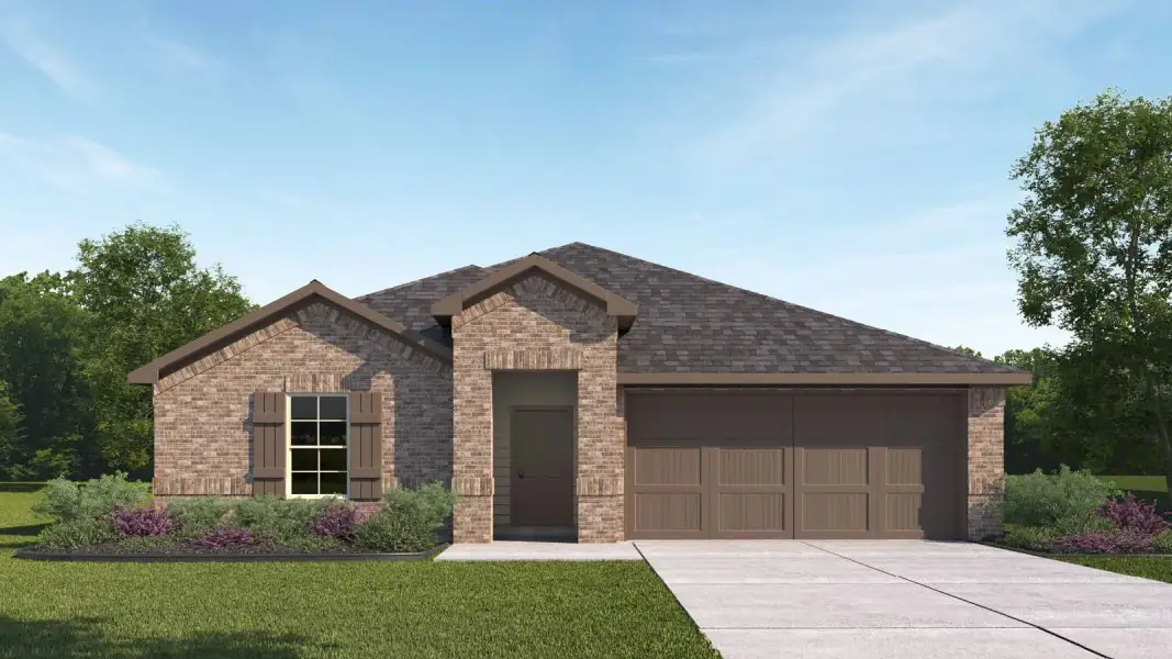 Representative exterior photo of a completed home built from the Kingston by D.R. Horton in Lago Mar 60' Homesites, Texas City, TX (Image 13). Representative exterior photo of a completed home built from the Kingston by D.R. Horton in Lago Mar 60' Homesites, Texas City, TX (Image 13).