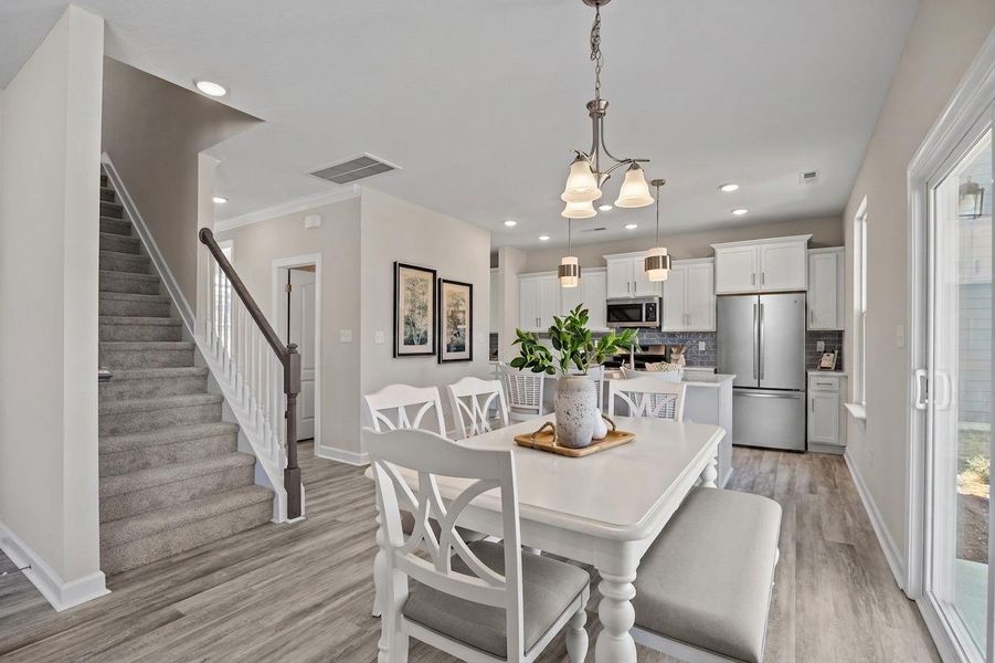 Furnished interior view inside a new home in Neill's Pointe, Angier (Image 10).