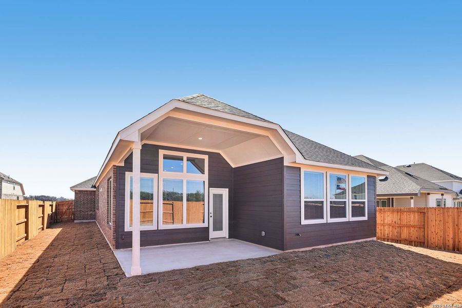 Exterior details and patio area of a home in Stream Waters, Seguin (Image 4). Exterior details and patio area of a home in Stream Waters, Seguin (Image 4).