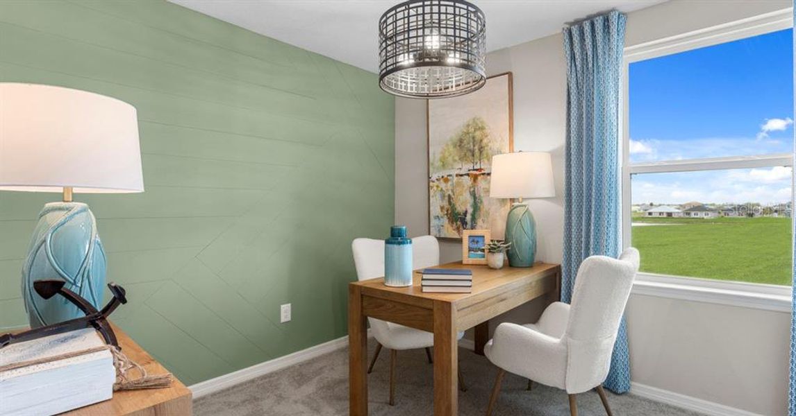 Furnished interior view inside a new home in Oakfield Trails, Parrish (Image 28).