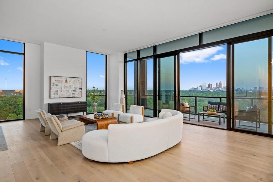 Furnished interior view inside a new home in The Dillon Buckhead, Atlanta (Image 19).