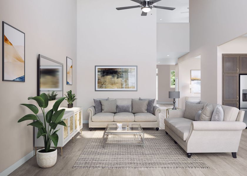 Furnished interior view inside a new home in Trillium, Richmond (Image 17).
