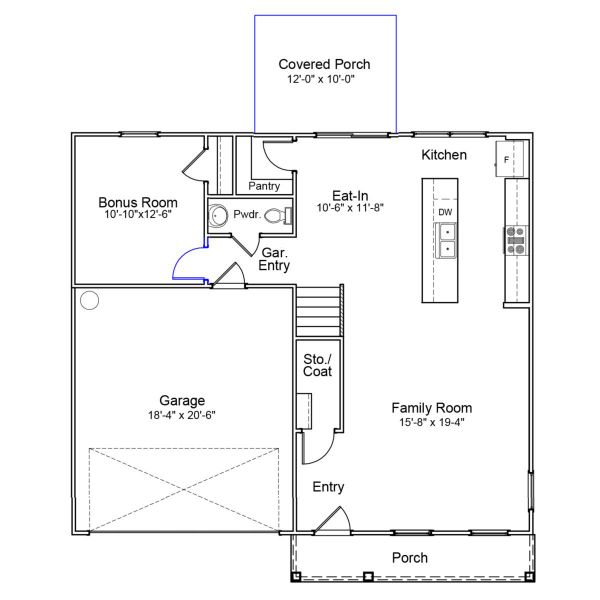2D floor plan layout of this home in Burke Estates, Chesnee, SC (Image 2). 2D floor plan layout of this home in Burke Estates, Chesnee, SC (Image 2).